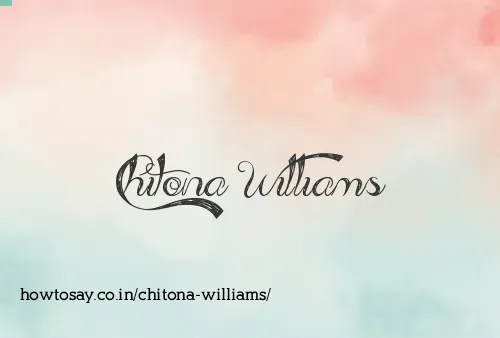 Chitona Williams