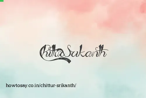 Chittur Srikanth