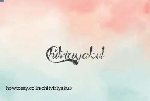 Chitviriyakul
