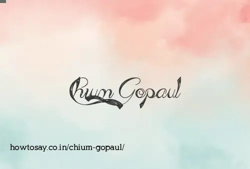 Chium Gopaul