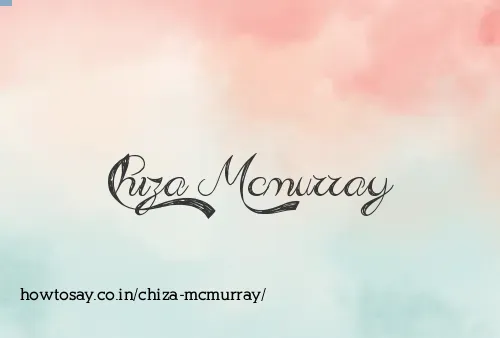 Chiza Mcmurray