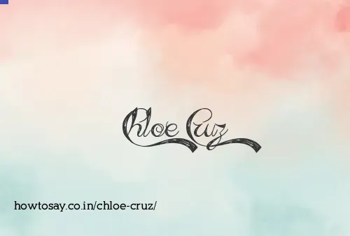 Chloe Cruz