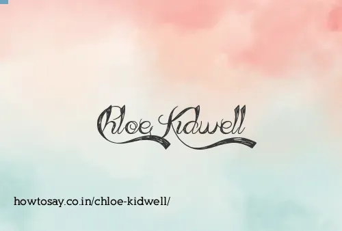 Chloe Kidwell