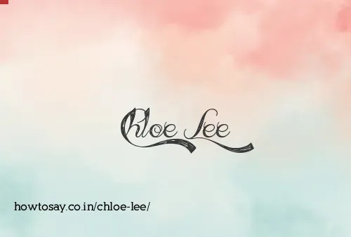 Chloe Lee