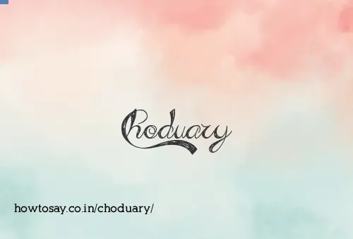 Choduary