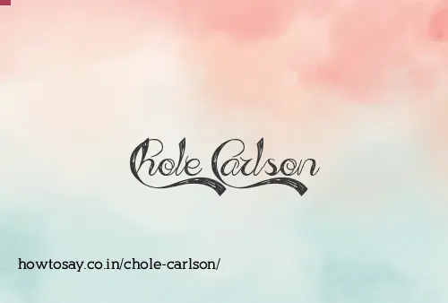 Chole Carlson