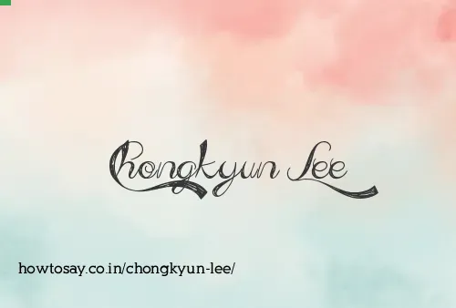 Chongkyun Lee