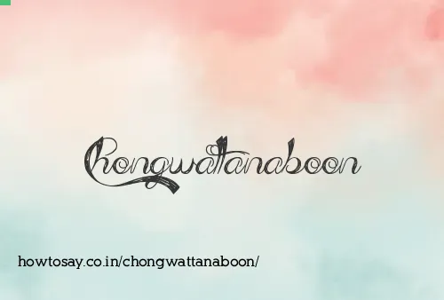 Chongwattanaboon