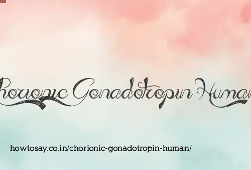 Chorionic Gonadotropin Human