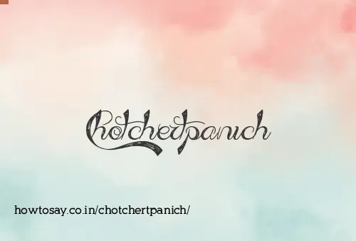 Chotchertpanich
