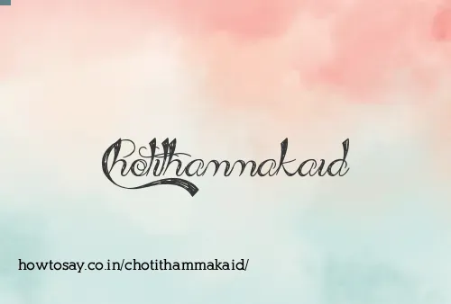 Chotithammakaid