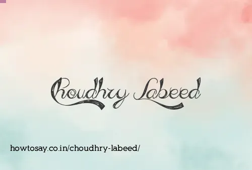 Choudhry Labeed