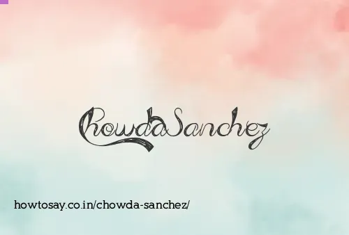 Chowda Sanchez