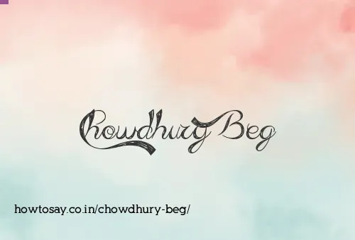 Chowdhury Beg