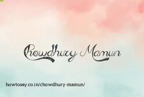 Chowdhury Mamun