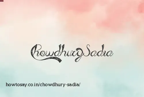 Chowdhury Sadia