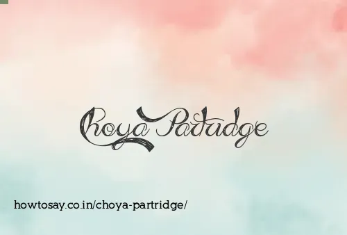 Choya Partridge