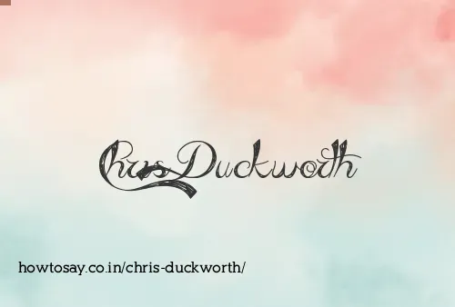 Chris Duckworth