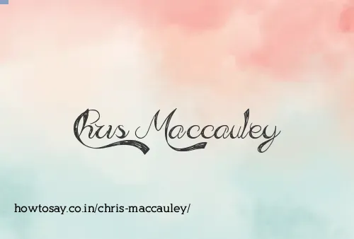 Chris Maccauley