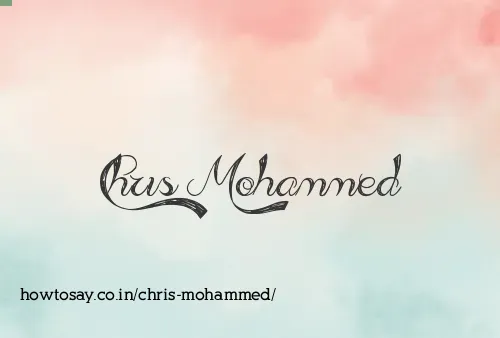 Chris Mohammed