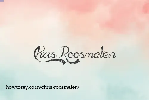 Chris Roosmalen
