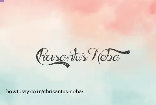 Chrisantus Neba