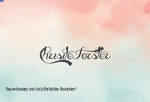 Chrisite Forster