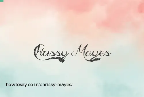 Chrissy Mayes