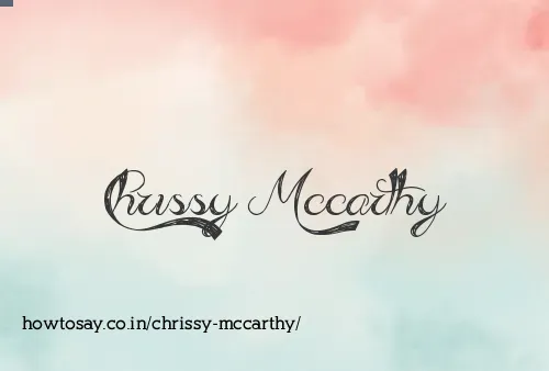Chrissy Mccarthy