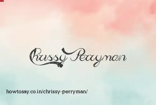 Chrissy Perryman