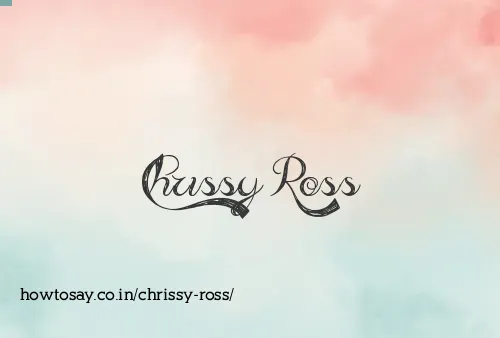 Chrissy Ross