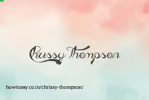 Chrissy Thompson