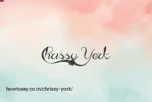 Chrissy York