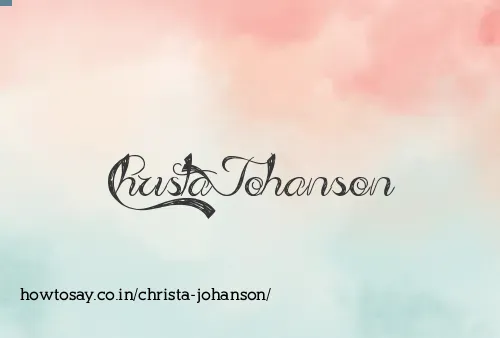 Christa Johanson