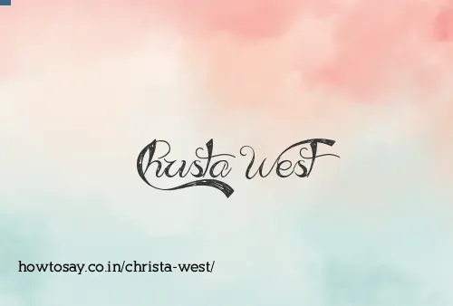 Christa West