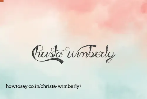 Christa Wimberly