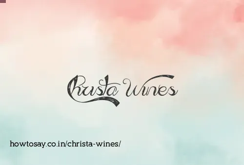 Christa Wines
