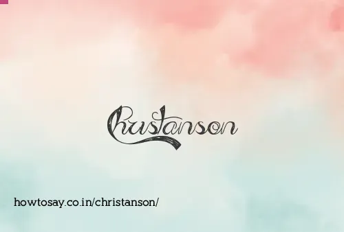 Christanson