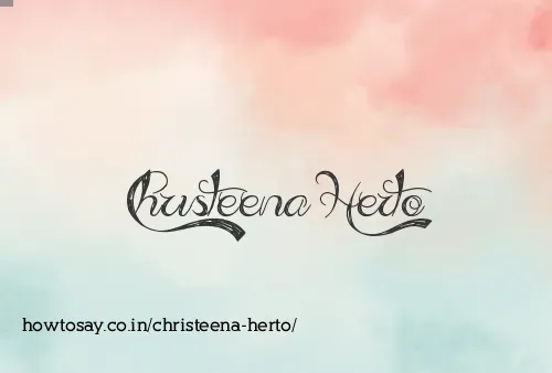 Christeena Herto