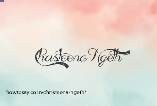 Christeena Ngeth