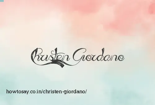 Christen Giordano