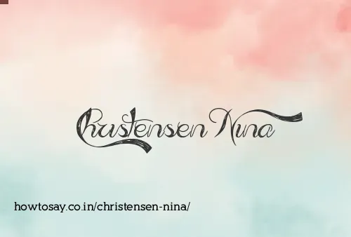 Christensen Nina