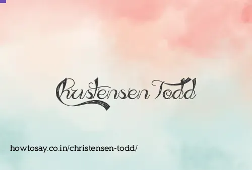 Christensen Todd