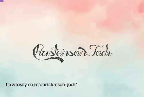 Christenson Jodi