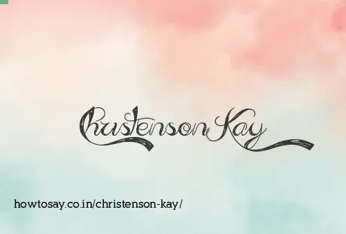 Christenson Kay