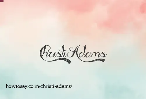 Christi Adams