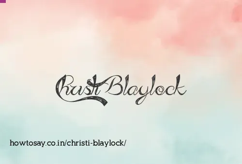 Christi Blaylock
