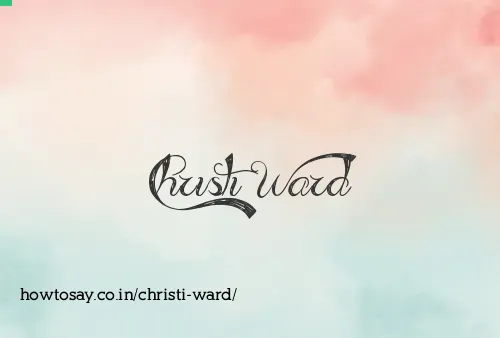 Christi Ward