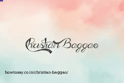 Christian Baggao