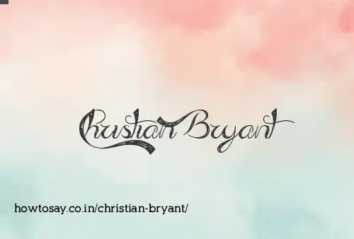 Christian Bryant